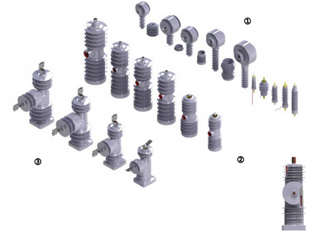 38kV 25KA IEC/ANSI مخصص MV MV Recloser للقطب