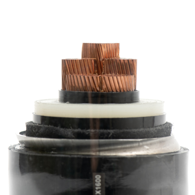 كابل طاقة عازف عالي الجهد XLPE مع غمد مموج بالألومنيوم لتحسين كفاءة الإرسال